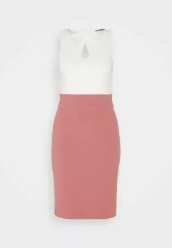 Anna Field Robe En Jersey - White/Pink -Hauts Boutique 9915d3faeaa04311972bfb184ef630e4