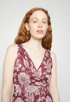 Anna Field Robe Longue - Bordeaux/Multi Coloured -Hauts Boutique 994611c971604d7c9d21e8cc829c2f3a