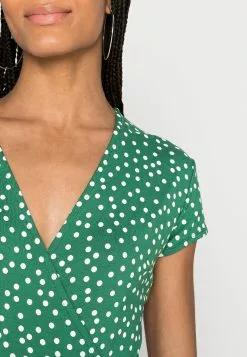 Anna Field Robe En Jersey - Green/White -Hauts Boutique 9aa741cd7c374342bd43d625c7ea9038