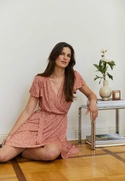 Anna Field Robe De Jour - Brown/White