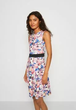 Anna Field Robe De Jour - Beige/Blue/Pink -Hauts Boutique a35188463ebd4846ba2ce641c40ee565