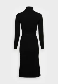 Anna Field Rollkragen Ripp Mini Strickkleid Mit Gürtel - Robe Pull - Black -Hauts Boutique a45d8072fccf4a4eac5eaec766cf9d07