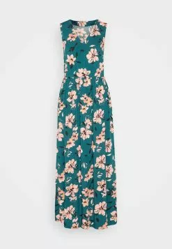 Anna Field Robe Longue - Dark Green/Pink -Hauts Boutique a73ea3f57bac494981bebf50dc4aeb2e