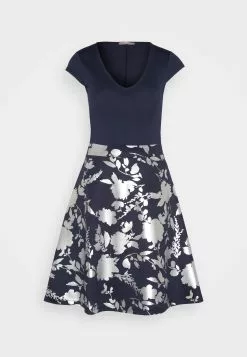 Anna Field Robe En Jersey - Dark Blue/Silver -Hauts Boutique a7fb96fc199a42889e31545927bcc4b8