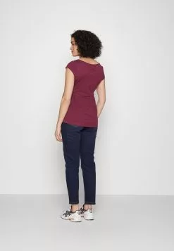 Maternity Baby Doll Nursing Tee - T-Shirt Imprimé - Dark Red -Hauts Boutique a9dbe8f5e3894d679c204cac5e0d40bc