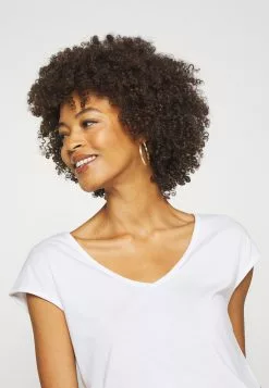 Anna Field Basic V Neck Drop Shoulder 2 Pack - T-Shirt Basique - White/White -Hauts Boutique adbbac9b76774472a62e08c843ba23d4