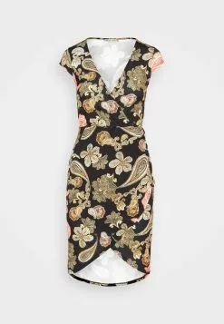 Anna Field Robe En Jersey - Black/Multi Coloured -Hauts Boutique b17287474e8e4c1cab40e9314d9c7f45