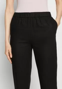 Anna Field Linen Mix - Pantalon Classique - Black -Hauts Boutique b3d886bbc0e44971accd20fcbaa175c0