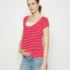 Maternity Double Layer Nursing - T-Shirt Imprimé - Dark Red / Multicoloured