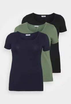 3Er Pack - T-Shirt Basique - Blue/Green/Black