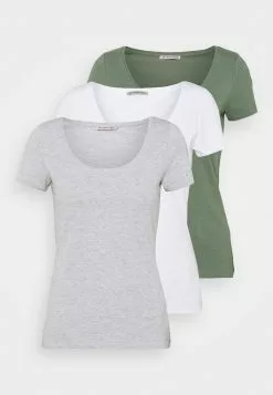 Anna Field 3 Pack - T-Shirt Basique - White/Mottled Light Grey/Light Green 14 Anna Field 3 Pack - T-Shirt Basique - White/Mottled Light Grey/Light Green -Hauts Boutique b8cbca3d6ca846908581ba95a1a19db1
