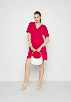 Short Sleeves Flared Mini Dress - Robe En Jersey - Red -Hauts Boutique bdb1ed489d8946eb9ebc8a9a1102217e