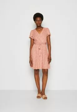 Anna Field Robe De Jour - Brown/White -Hauts Boutique bf202245885e44e68069d9b2ec8c56d9