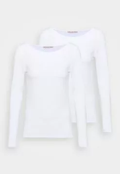 Anna Field 2 Pack - T-Shirt À Manches Longues - White