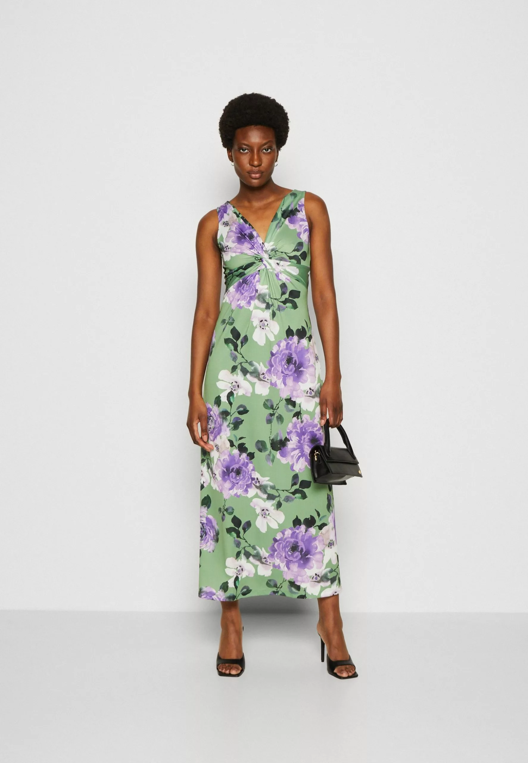 Anna Field Robe En Jersey - Green/Purple/White 2 Anna Field Robe En Jersey - Green/Purple/White – Image 2