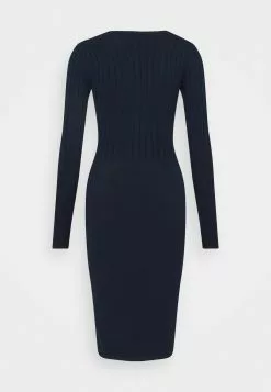 Anna Field Crew Ausschnitt Ripp Top Bodycon Mini Strickkleid - Robe Fourreau - Dark Blue -Hauts Boutique c6d52614bdf84bb087f3aaa55a1e93ec