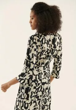 Anna Field Robe De Jour - Black/Off-White -Hauts Boutique c7308499c078406695ac8c4c1ab1373d