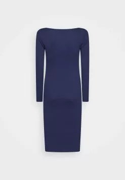 Anna Field V Ausschnitt Bodycon Midi Strickkleid - Robe Fourreau - Dark Blue -Hauts Boutique c7906ab9499a4f66b2c705857c139aef