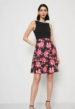 Anna Field Robe De Jour - Black/Red/Purple -Hauts Boutique caf706ad829d404b8f05d808e3891496