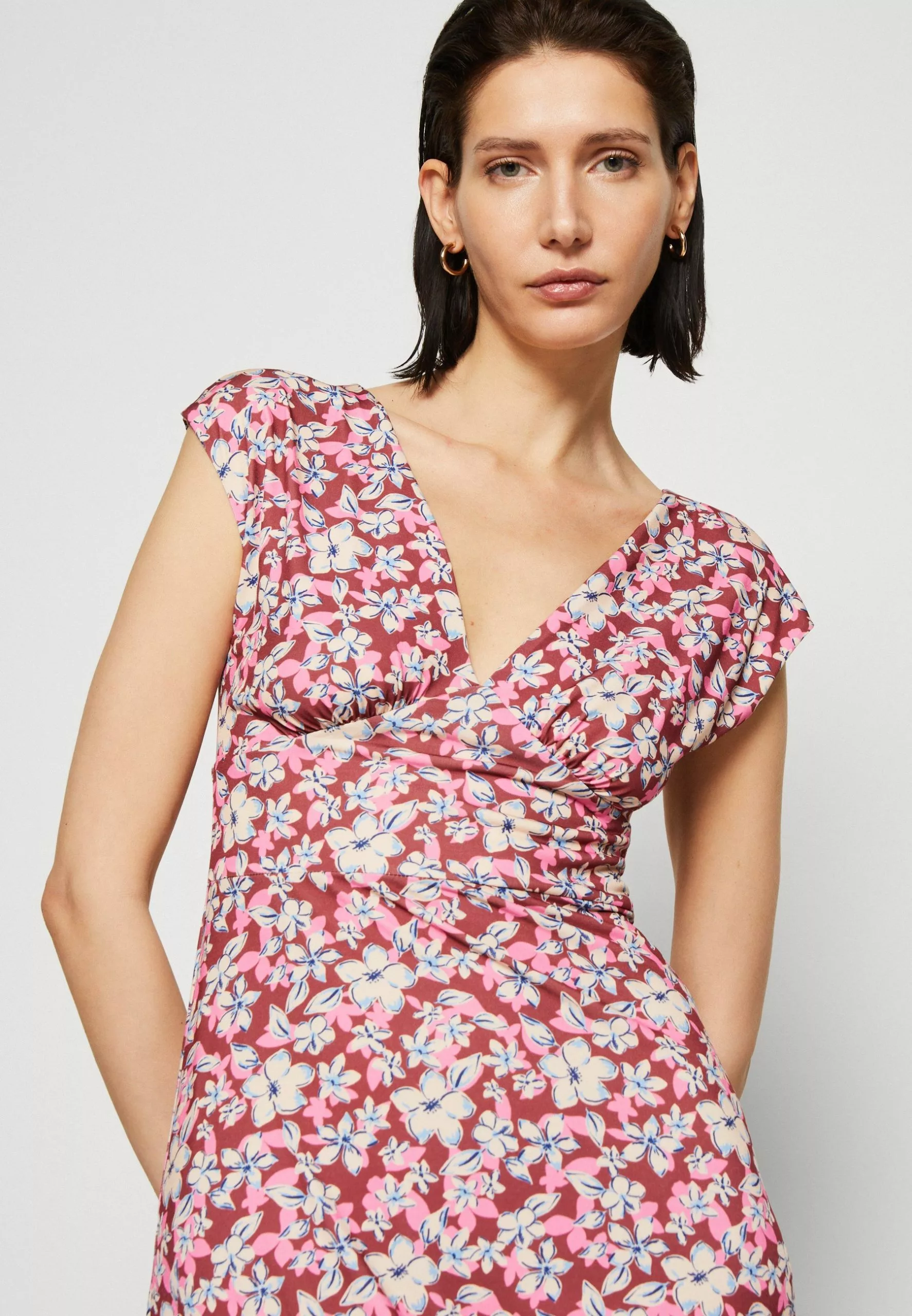 Anna Field Robe En Jersey - Brown/Beige/Pink 4 Anna Field Robe En Jersey - Brown/Beige/Pink – Image 4