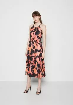 Anna Field Robe En Jersey - Black/Orange -Hauts Boutique ccb64d4b8c9946ba8ae1dcb6af3db39a