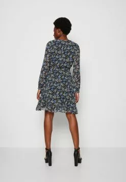 Anna Field Robe De Jour - Black/Multi Coloured -Hauts Boutique cd09732980fd4b9490bc2f1145046b5d