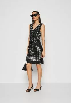 Anna Field Robe En Jersey - Black/White -Hauts Boutique ce004637165348db8176c779940c89e5