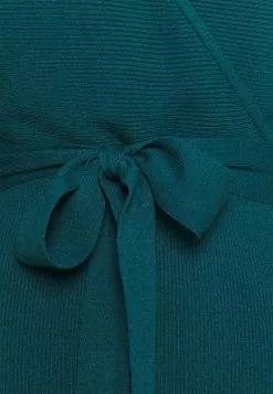 Anna Field Wrap V Ausschnitt Mini Strickkleid Mit Gürtel - Robe Fourreau - Deep Teal -Hauts Boutique ce53a6620ca046b6a27233a971b7b11b