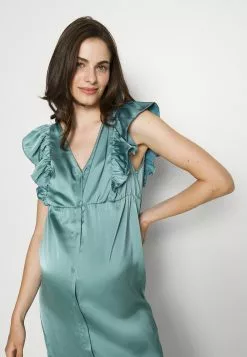 Mama Dress Mid Dress Open Slips - Robe De Soirée - Light Green -Hauts Boutique cea678d504994054af8fcd69eb8174e6