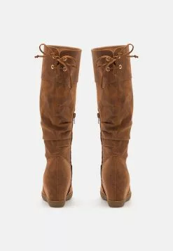 Anna Field Bottes Compensées - Cognac -Hauts Boutique cf10414303d44b12bf64d00b6492d380