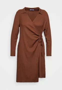 Robe En Jersey - Dark Brown -Hauts Boutique d26786123fba4770bcb1776b94c06799