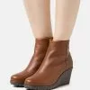 Anna Field Leather Winter Boot - Boots À Talons - Brown