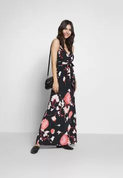 Anna Field Robe Longue - Black/Pink -Hauts Boutique dfad552a9778483a9d56425d555bdc30