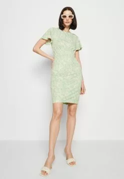 Anna Field Robe En Jersey - Green/Light Green -Hauts Boutique e33bb8d220244799baaa25983911efb8