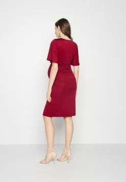 Robe En Jersey - Dark Red -Hauts Boutique e54de29b9af0496fa60679b11a0e1c09