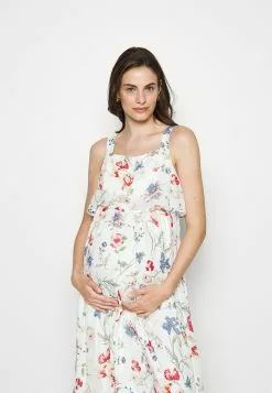 Woven Mama Maxi Dress Nursing Function - Robe Longue - White/Red -Hauts Boutique e7a9375009b646d296ed9d14c26fb0c1