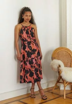 Anna Field Robe En Jersey - Black/Orange -Hauts Boutique eba731e00f38474fa2ac4c5639a4a9d2