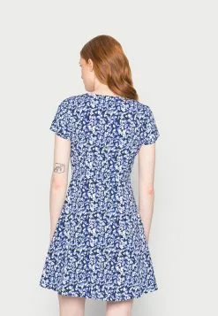 Anna Field Robe De Jour - Blue/White/Multi Coloured -Hauts Boutique eddb226674194df1937c32ea666a7d81