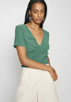 T-Shirt Basique - Dark Green -Hauts Boutique f24ace7ba21346378ba6244d5e28f7bc