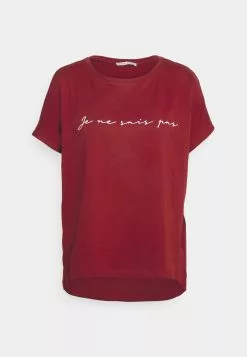 Anna Field Mandala Low To High - T-Shirt Imprimé - Bordeaux -Hauts Boutique fa2c55a828374216b0889caf66003bff