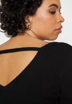 Offener Rücken Mini Strickkleid - Robe Fourreau - Black -Hauts Boutique ff65eb4bbadf4602bc1dd60c7dff3a40