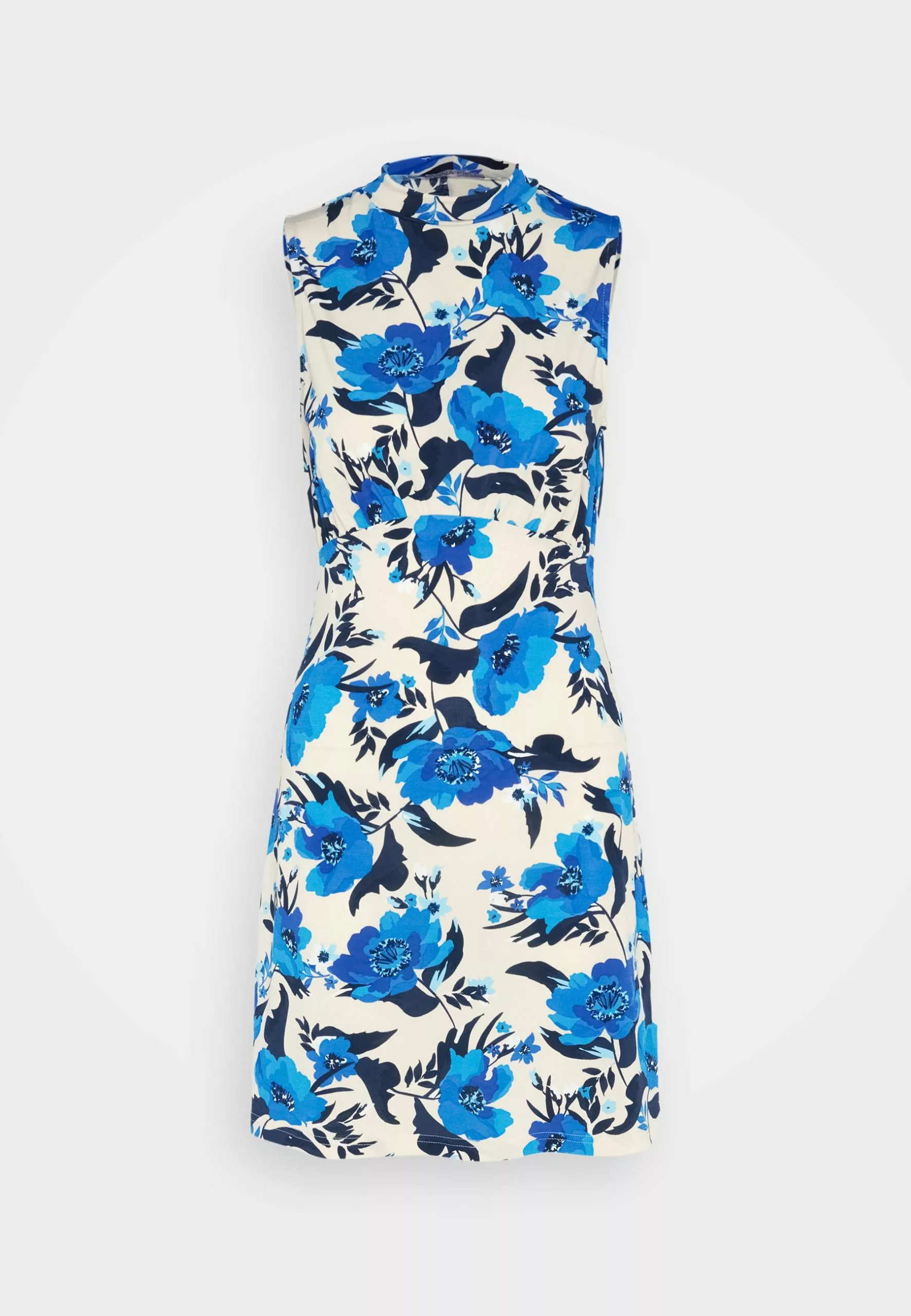 Anna Field Robe En Jersey - Off White/Blue 5 Anna Field Robe En Jersey - Off White/Blue – Image 5